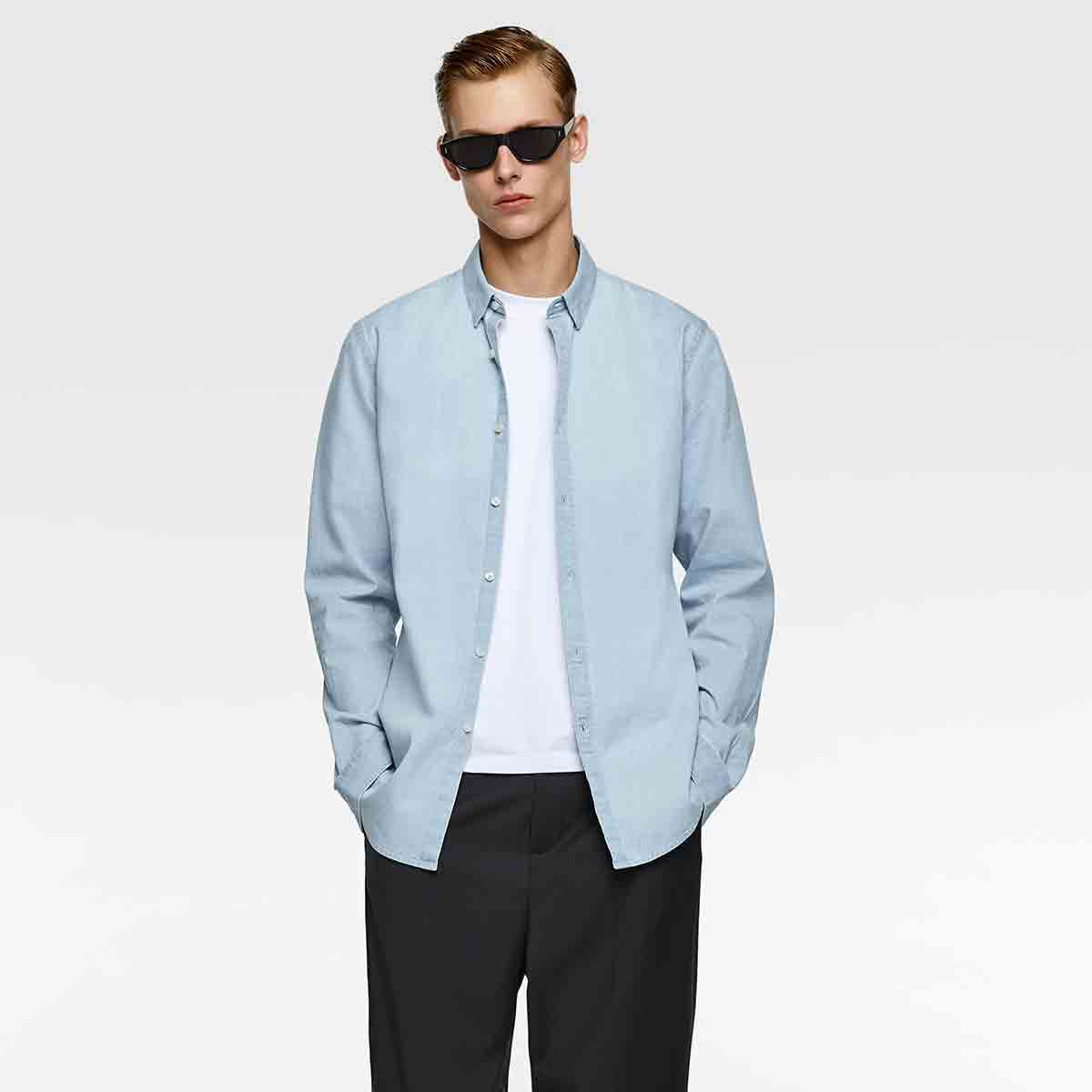 Washed Denim Shirt - Imagen 3
