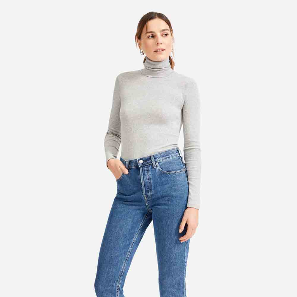 Basic Micro Rib Turtleneck - Imagen 3